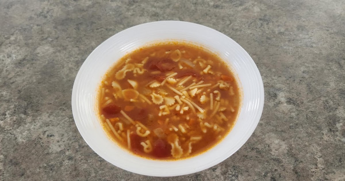 SOUPE TOMATE ET NOUILLES