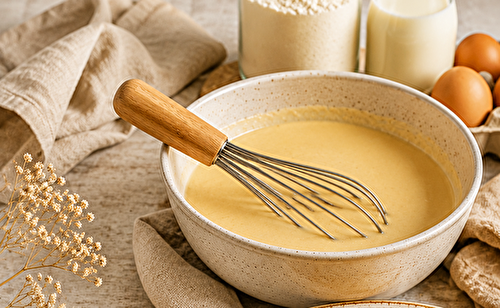 PÂTE À CRÊPES MOELLEUSE