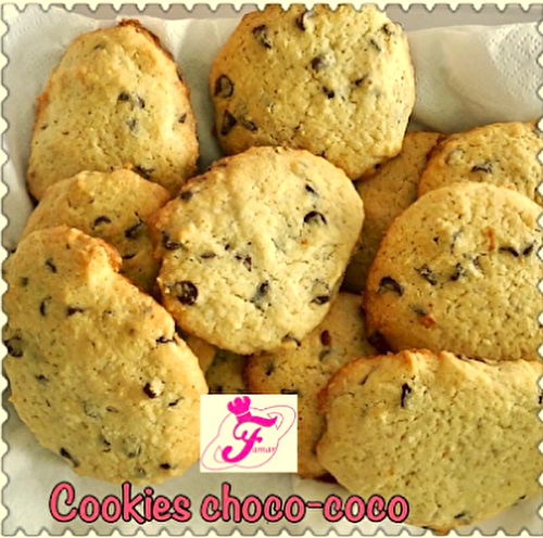 Cookies aux Pépites de Chocolat et Coco - Les Recettes de Famar