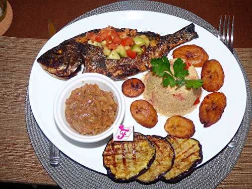 Fonio au Poisson Grillé