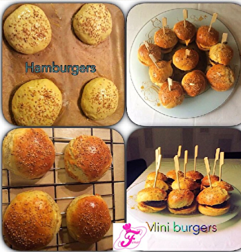 Pains burgers ou Mini burgers