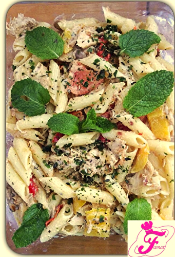 Penne au Poulet et légumes Express