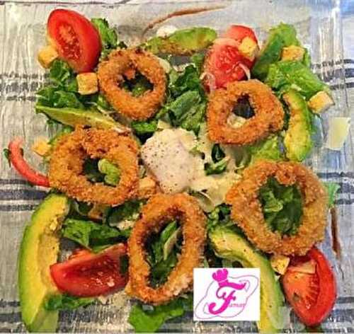 Salade Avocat - Calamars - Les Recettes de Famar