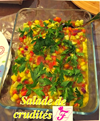 Salade Crudité à la Pulpe de Mangue - Les Recettes de Famar
