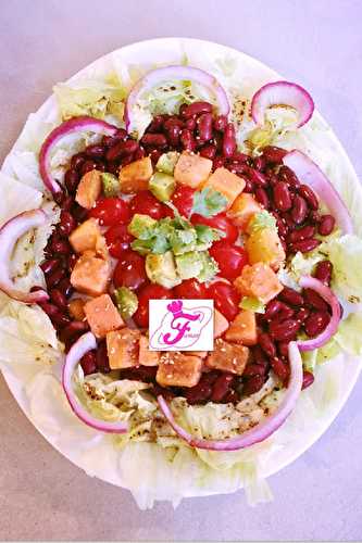 Salade végétarienne aux Haricots Rouges - Les Recettes de Famar