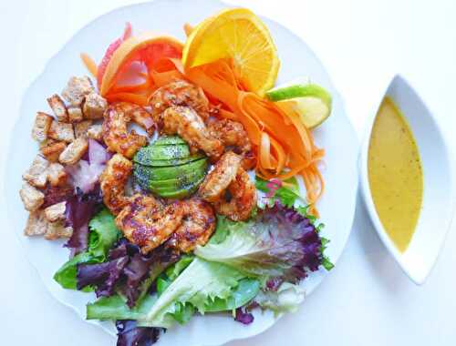 Salade de Crevettes aux Agrumes - Les Recettes de Famar