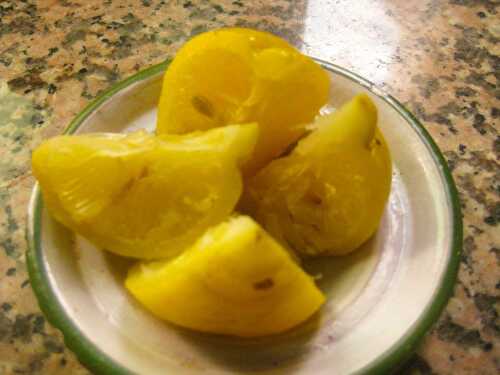 CITRON CONFIT A LA MAROCAINE