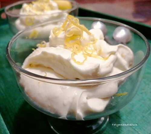 CREME CITRON ET MASCARPONE