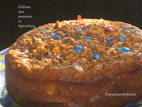 Gâteau aux pommes, Spéculoos et m&ms