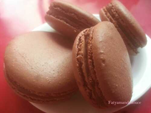 Macarons tout chocolat