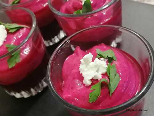 VELOUTE DE BETTRAVE ET DE FRAMBOISE