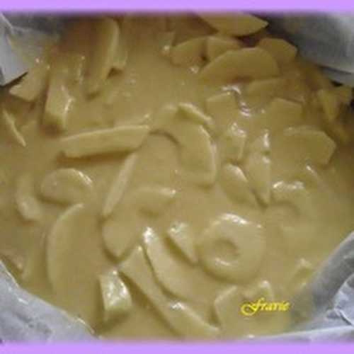 Extra fondant aux pommes sauce carambar