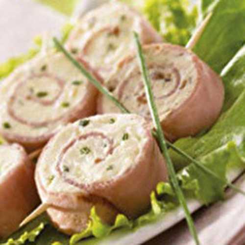 Petits rouleaux au fromage frais