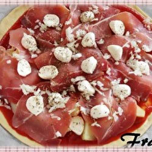 Pizza jambon cru/mozzarela