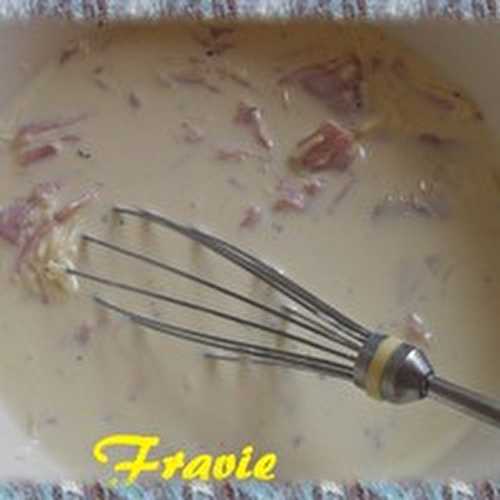 Tarte au jambon et boursin