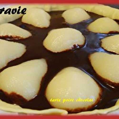 Tarte poire chocolat