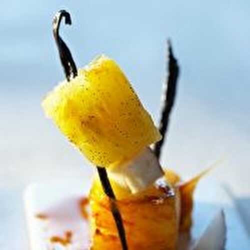 Ananas au caramel d'épices