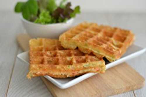 Gaufre au saumon fumé