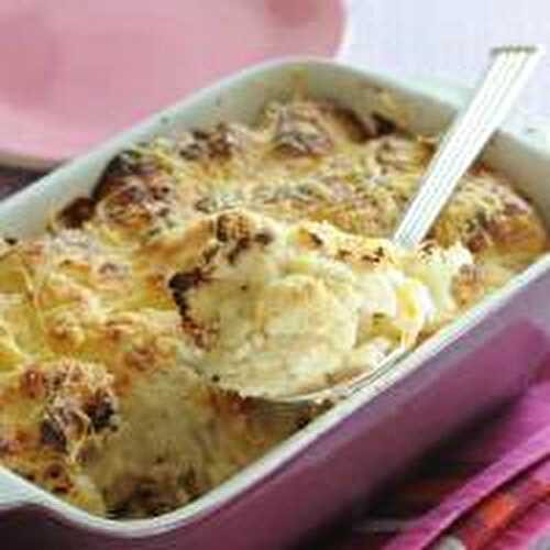 Gratin de chou-fleur aux 3 fromages