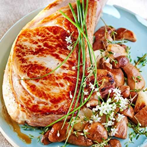 Les côtes de veau au four