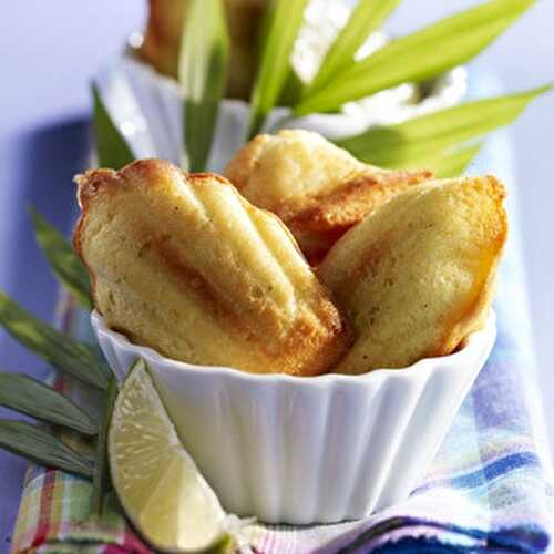 Madeleines au citron vert