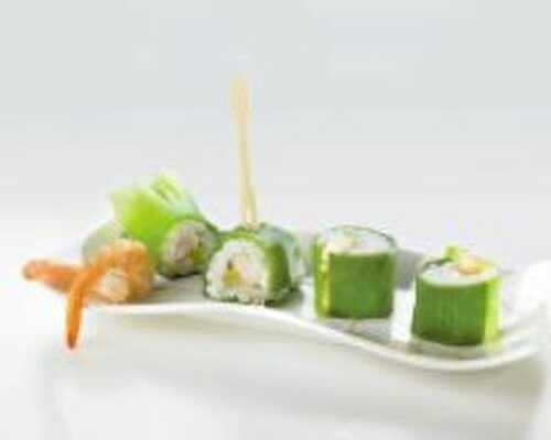 Makis aux poireaux et crevettes