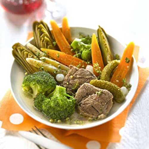 Pot-au-feu de printemps aux petits légumes