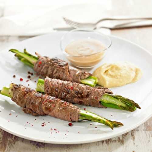 Roulé de veau aux asperges vertes