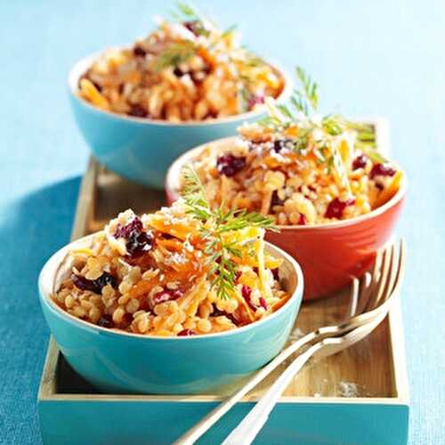 Salade de lentilles corail et carottes