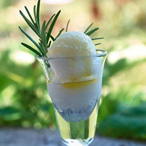 Sorbet au romarin et à l’huile d’olive