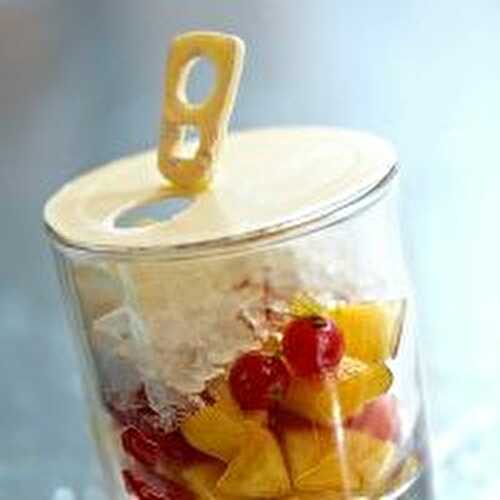 Verrine de fruits à la limonade