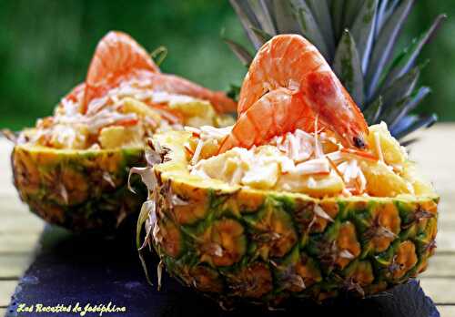 Ananas Surprise aux Crevettes