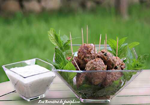 Boulettes d'Agneau Façon Kefta et Tzatziki