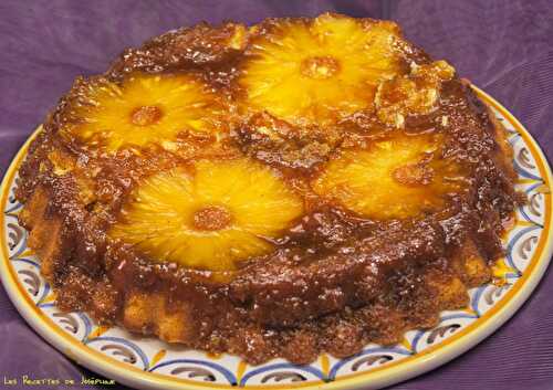 Gâteau renversé à l'ananas.