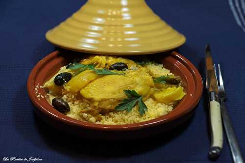 Tajine de poulet aux citrons confits