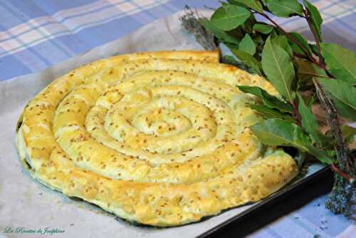 Tarte spirale aux épinards