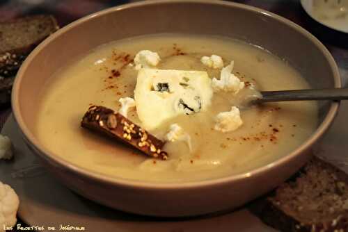 Velouté de chou fleur au Bleu de Bresse