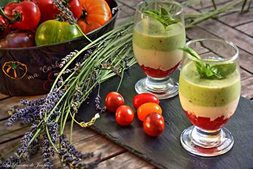 Verrines de tomates et ricotta