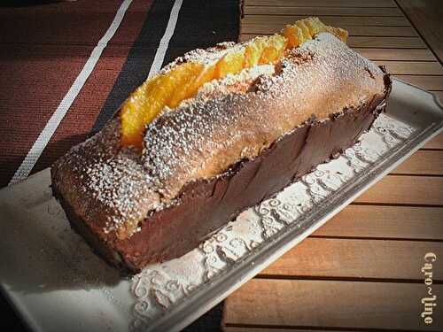 CAKE A L'ORANGE EN HABIT DE CHOCOLAT