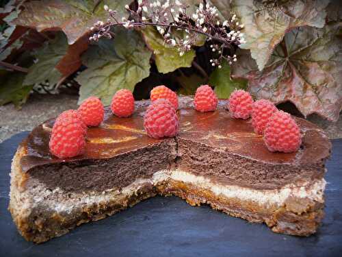 Cheesecake Chocolat Framboise - Les recettes de l'Alsacienne