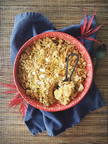 Crumble aux coings et aux agrumes