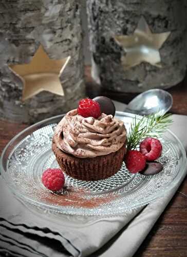 Cupcake Chocolat Coeur Framboise