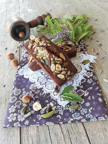 Financiers au Chocolat et aux fruits secs ... noix, noisettes, amandes ...