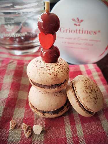 Macaron Chocolat et Griottines® de Fougerolles