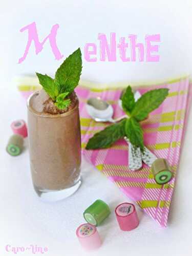 Mousse au Chocolat, parfumée à l'infusion de Menthe Fraîche