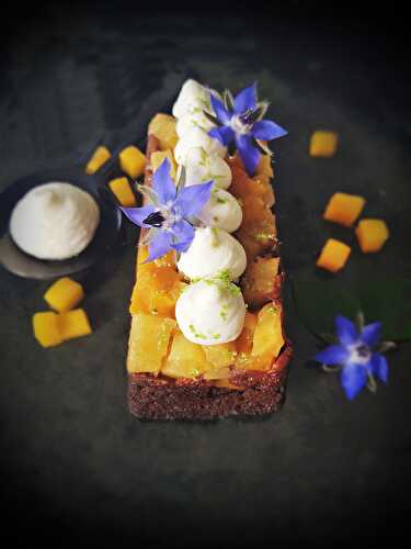 Pudding Façon Tatin Mangue-Ananas et Gingembre