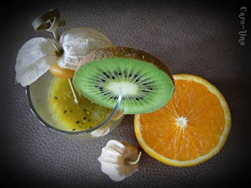 Smoothie 100% Fruits : Kiwi - Physalis - Orange ... pour faire le plein de vitamines !