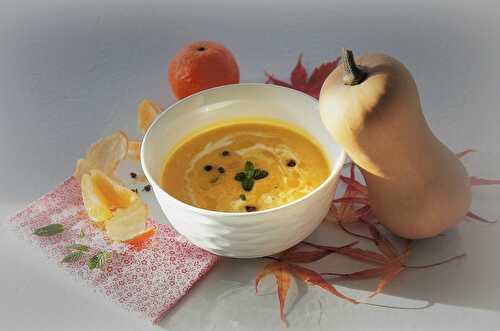 Soupe de Butternut, Clémentines et Vanille