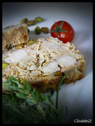 Terrine de Lapin, Pistaches et Zestes d'Oranges