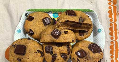 Cookies à la patate douce et aux grosses pépites de chocolat